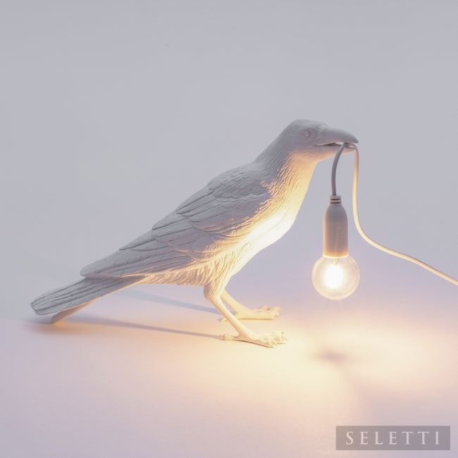 Seletti Bird Lamp - Waiting - White