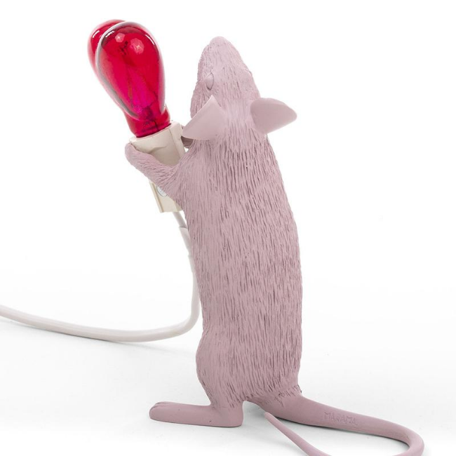 Seletti Mouse Lamp - Standing - Valentine Edition