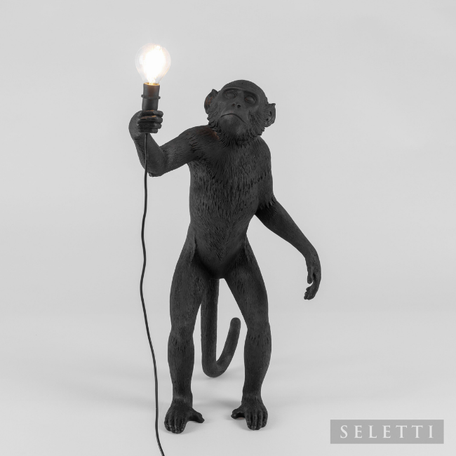 standing monkey lamp