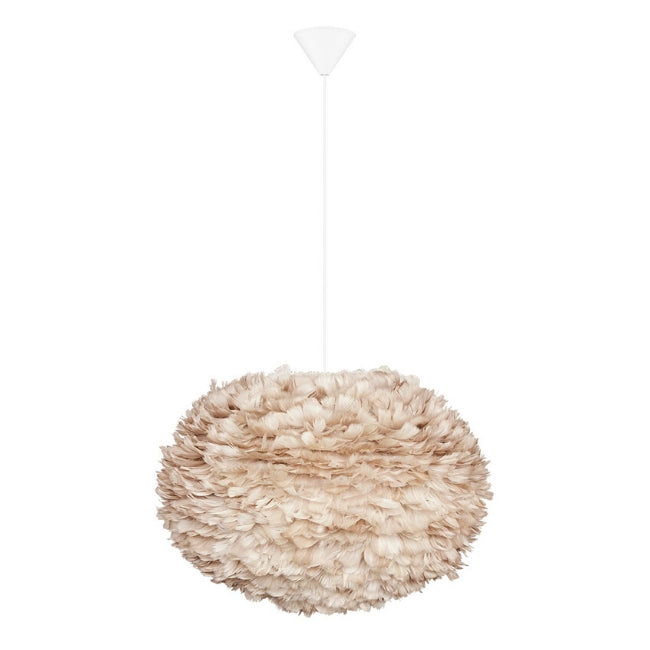 Eos Feather Lamp Shade - Light Brown - Large