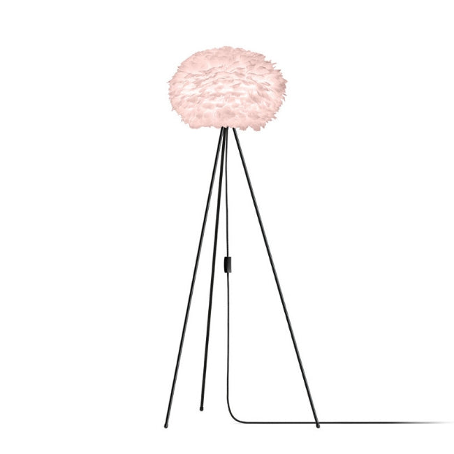Umage Eos Pink (Medium) - Floor Lamp (Black Stand)