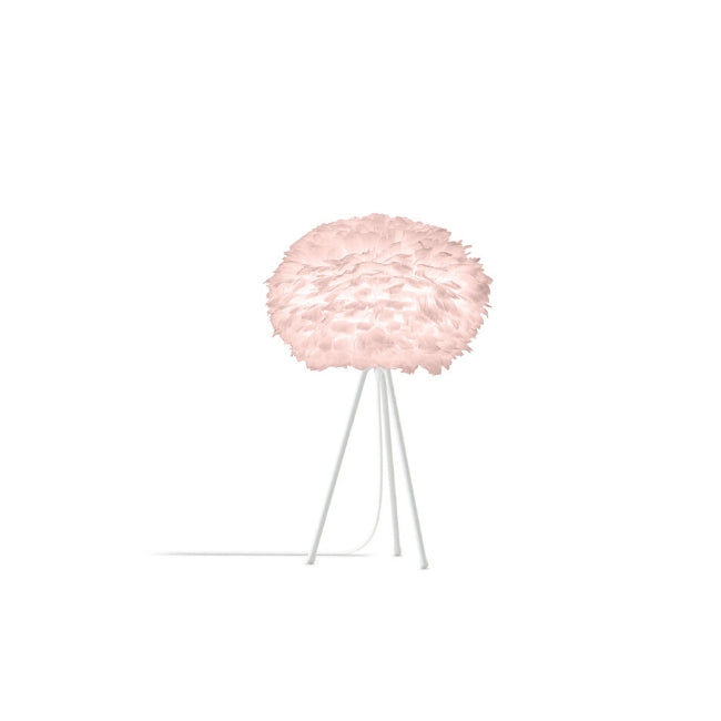  Eos Pink (Medium) - Table Lamp (White Stand)