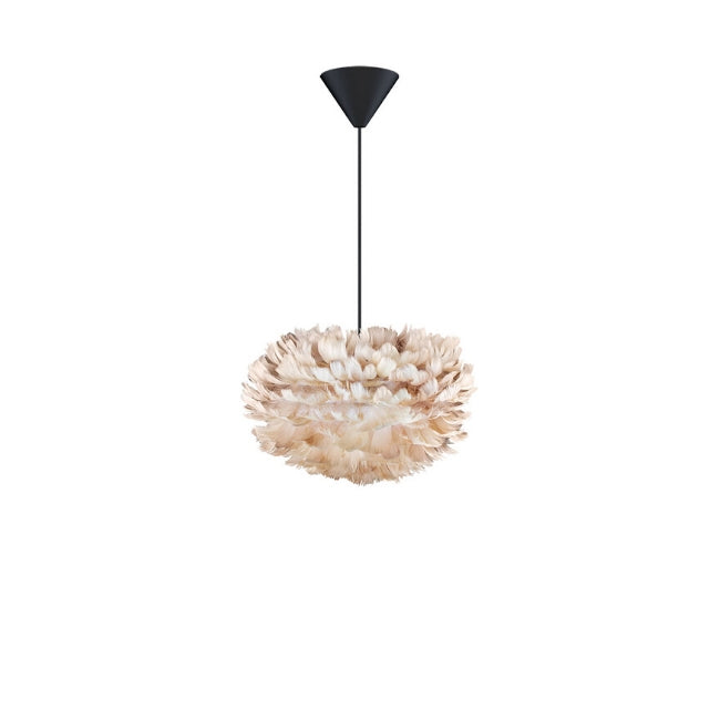 Eos Feather Lamp Shade - Brown - Mini