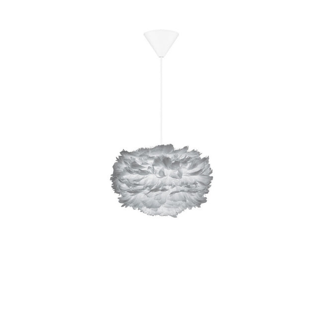 Eos Feather Lamp Shade - Grey - Mini