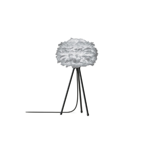 Umage Eos Light Grey (Mini) - Table Lamp (Black Stand)