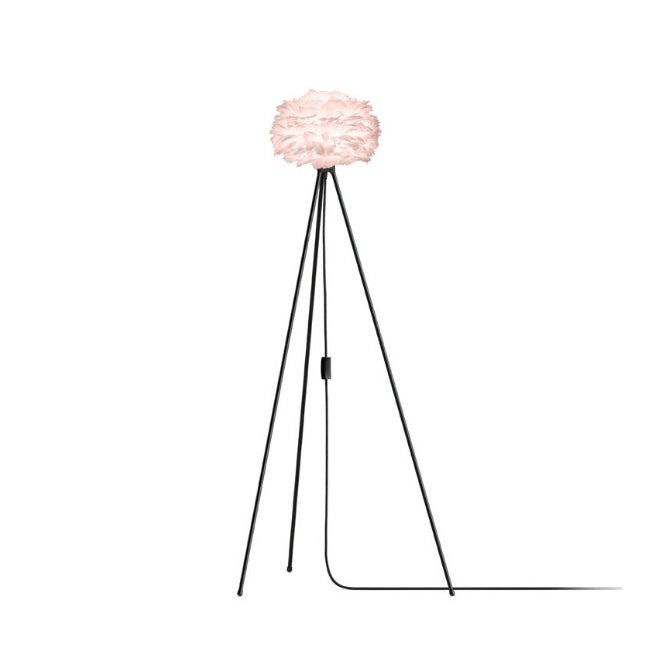 Eos Pink (Mini) - Floor Lamp (Black Stand)