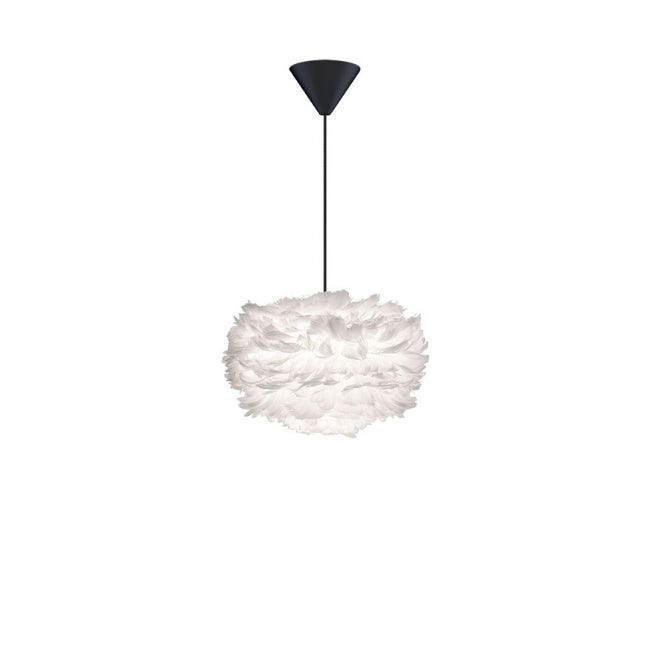 Eos Feather Lamp Shade - White - Mini