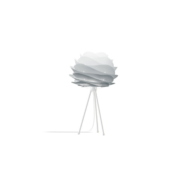 Carmina Misty Grey (Mini) - Floor Lamp (Black Stand)