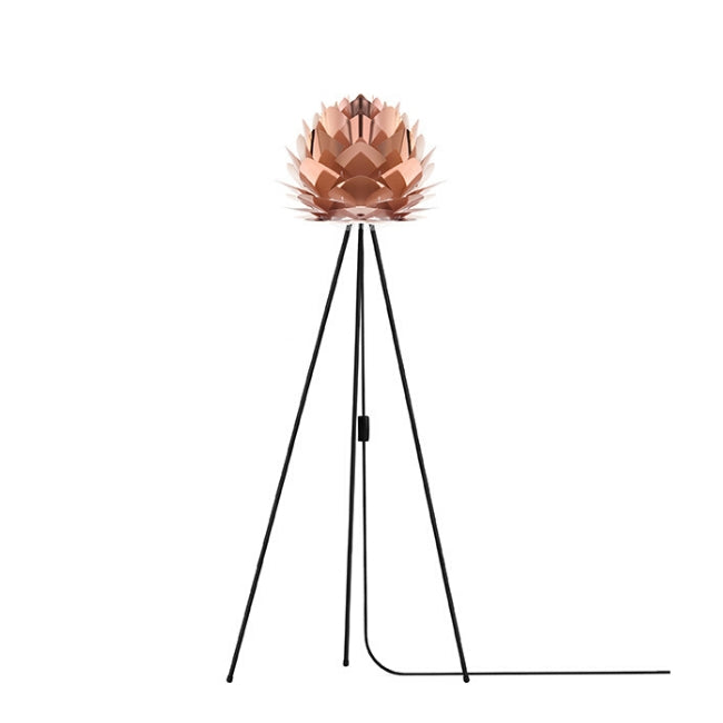 Umage Silvia Copper (Mini) - Floor Lamp (Black Stand)