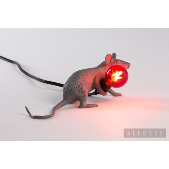 Mouse Lamp - Lying Down - Grey