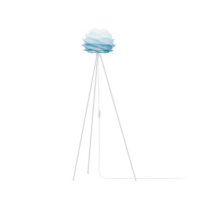 Carmina Azure (Mini) - Floor Lamp (White Stand)